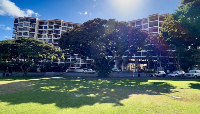 Park Fronting Regency Park in Honolulu