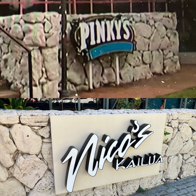 Pink's and Nico's in Kailua