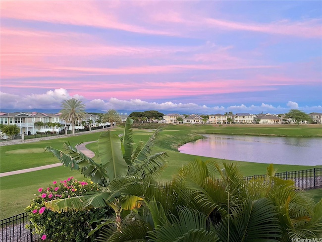 View of Hoakalei Golf Course and Mountains