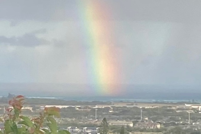Rainbow Seen from Makakilo Home