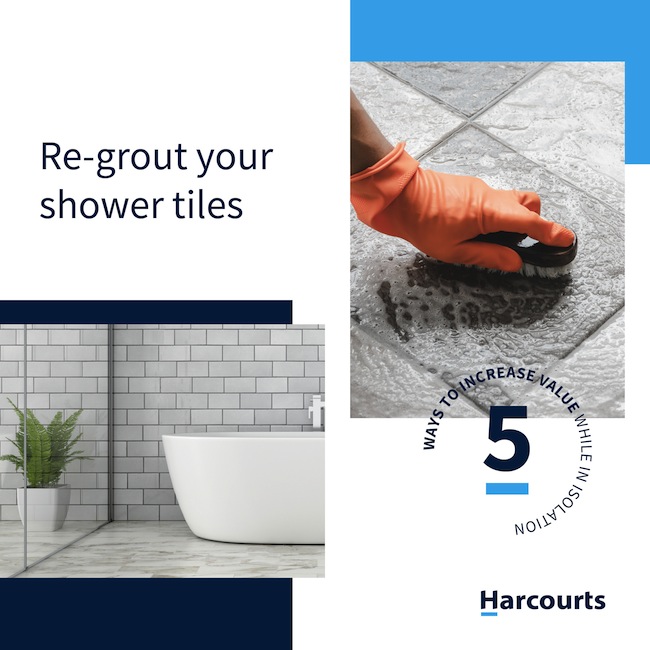 Re-Grout Shower Tiles