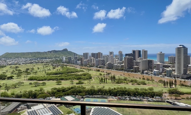 Diamond Head, Ocean and Ala Wai Views from Royal Iolani 3705
