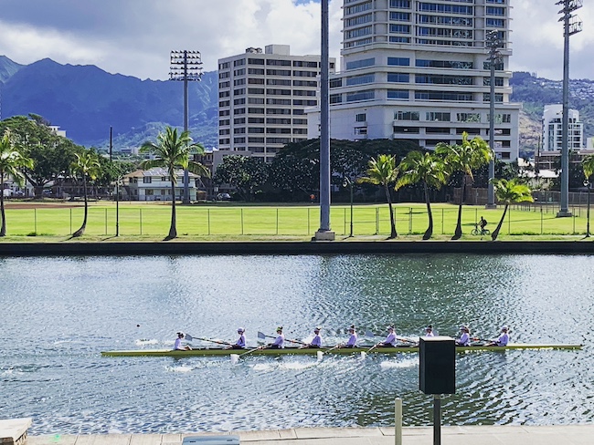US Olympic Rowing Team on the Ala Wai