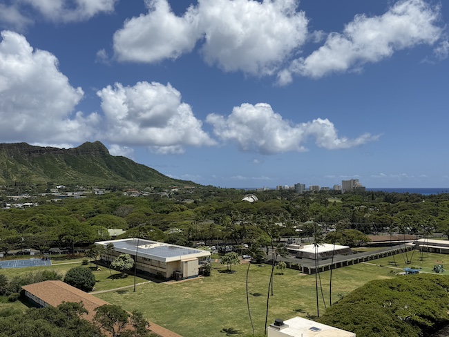 View of Diamond Head, Kapiolani Park and the Gold Coast