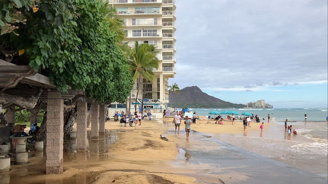 Waikiki Shore on August 9th 2025 King Tide