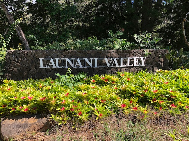 Launani Valley in Mililani