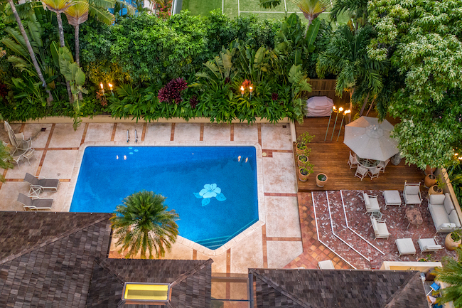 Diamond Head Outdoor Living with Tiki Torches