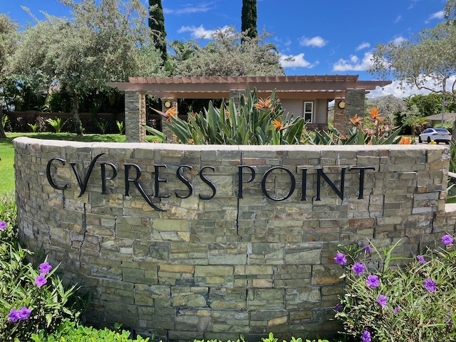 Ewa Gentry Cypress Point Sign