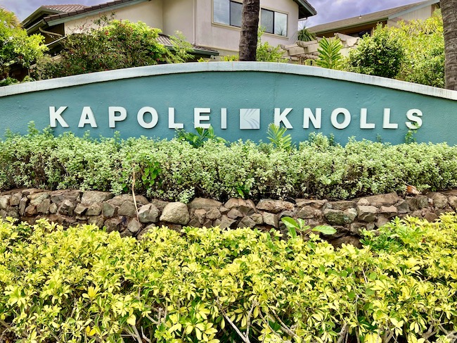 Kapolei Knolls Sign