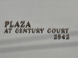 Plaza at Century Court Sign