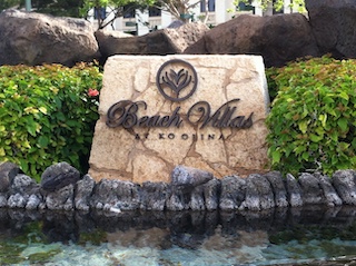 Beach Villas at Ko Olina Sign