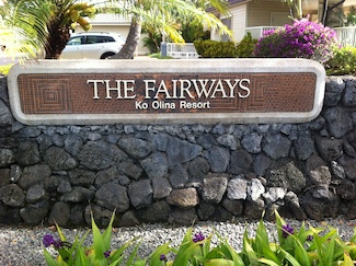 Ko Olina Fairways Sign