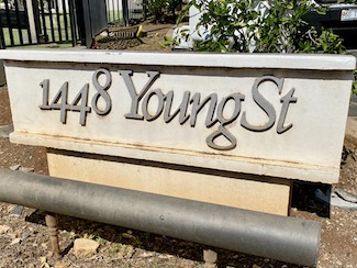 1448 Young St Sign