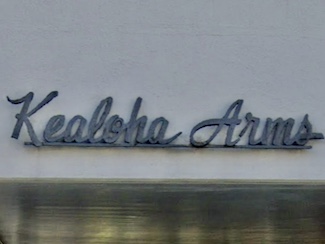 Kealoha Arms Sign