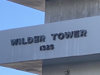 Wilder Tower Sign