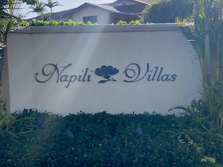 Napili Villas Sign