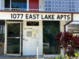 East Lake Apartments Sign