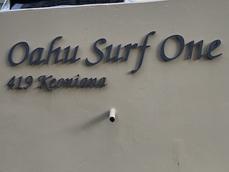 Oahu Surf One Sign