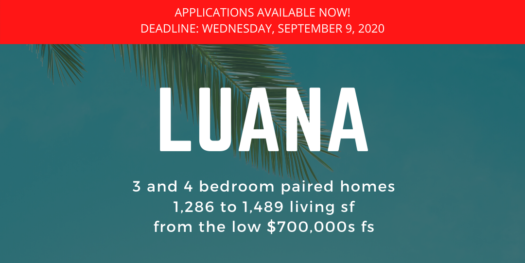 Luana at Koa Ridge Sales Release Today!