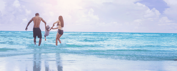 Playing In The Ocean In Hilton Head, SC