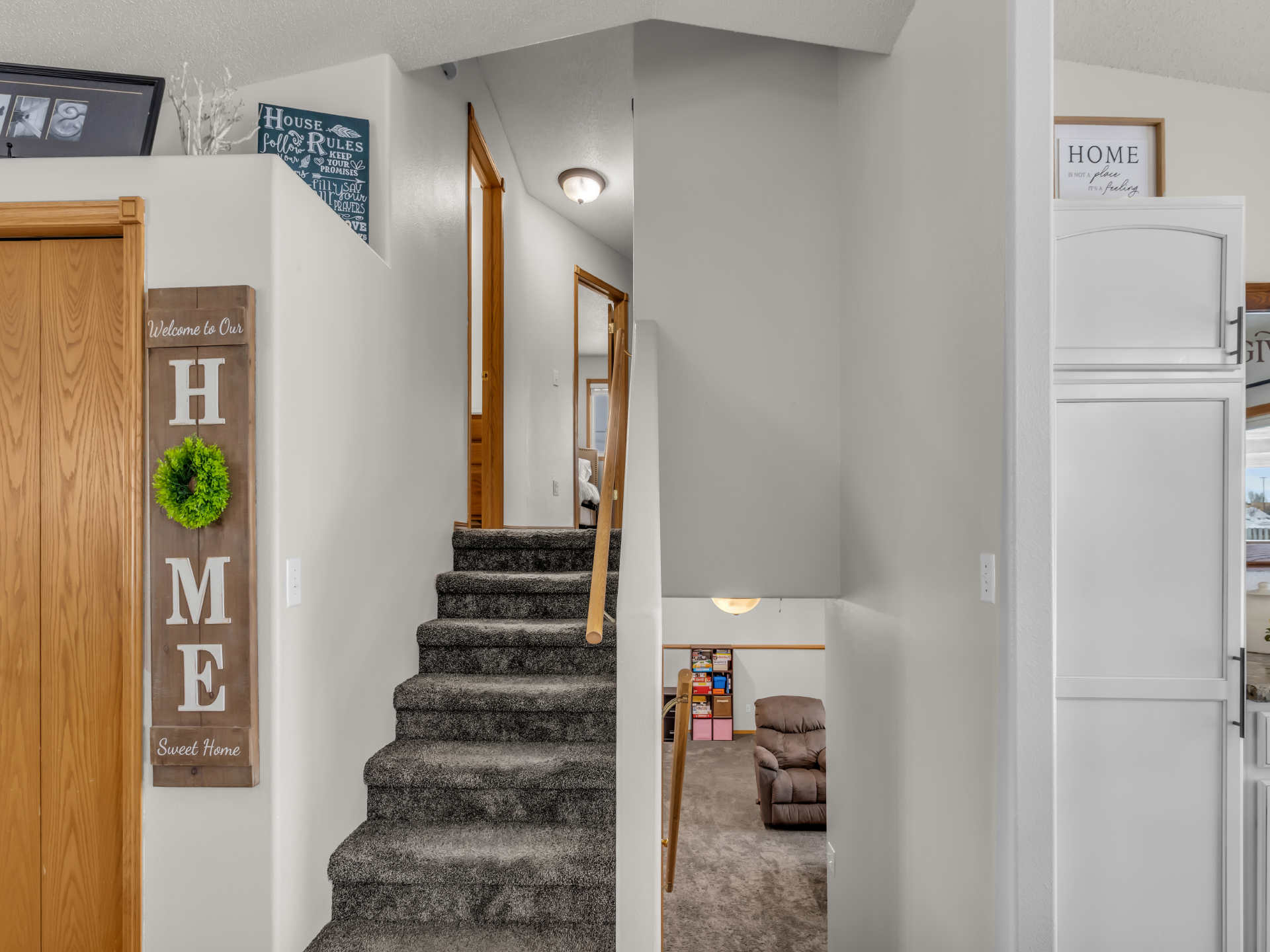 Stairs of a multi-level home