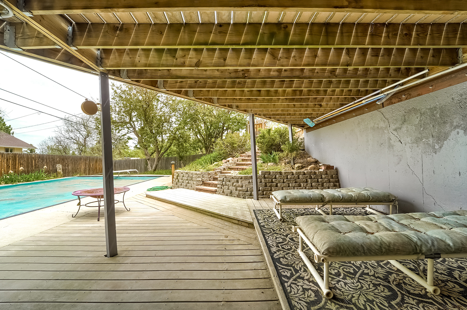 Direct access to your pool and deck!