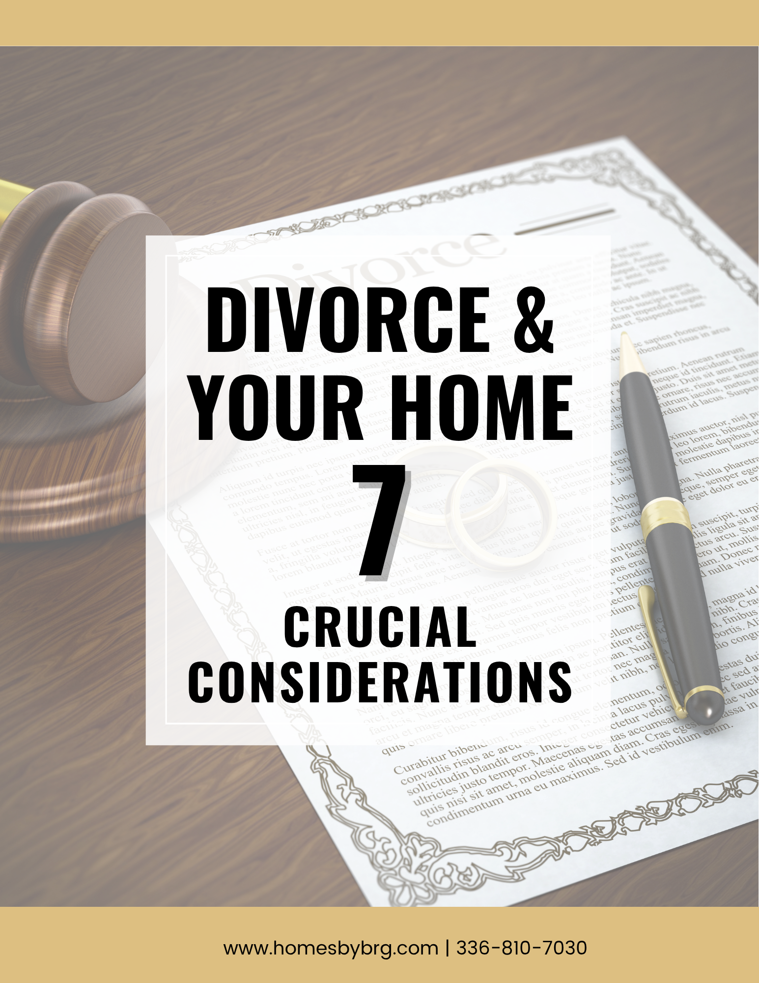 Divorce and Real Estate Guide – options for handling property during divorce.