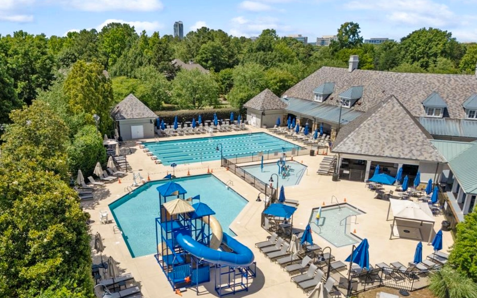 Ballantyne Country Club swimming pool complex Charlotte NC
