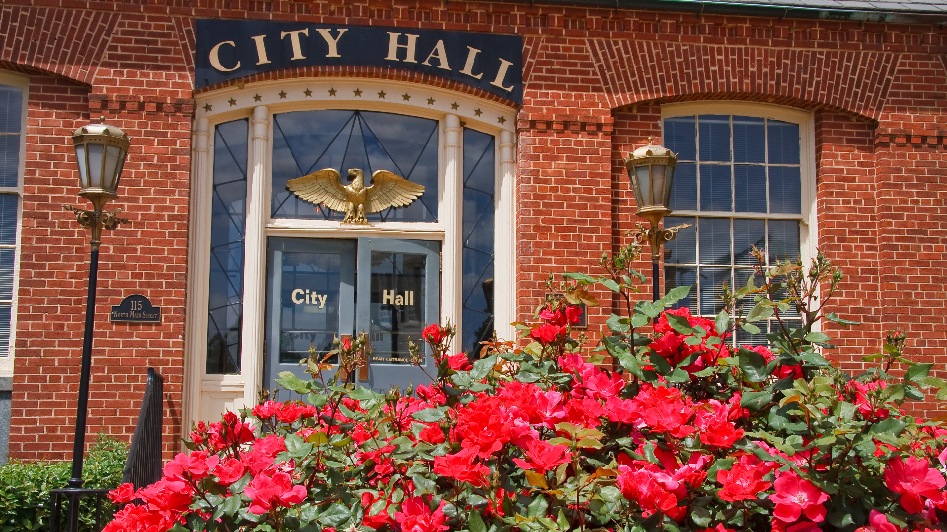 Historic Belmont City Hall in downtown Belmont North Carolina