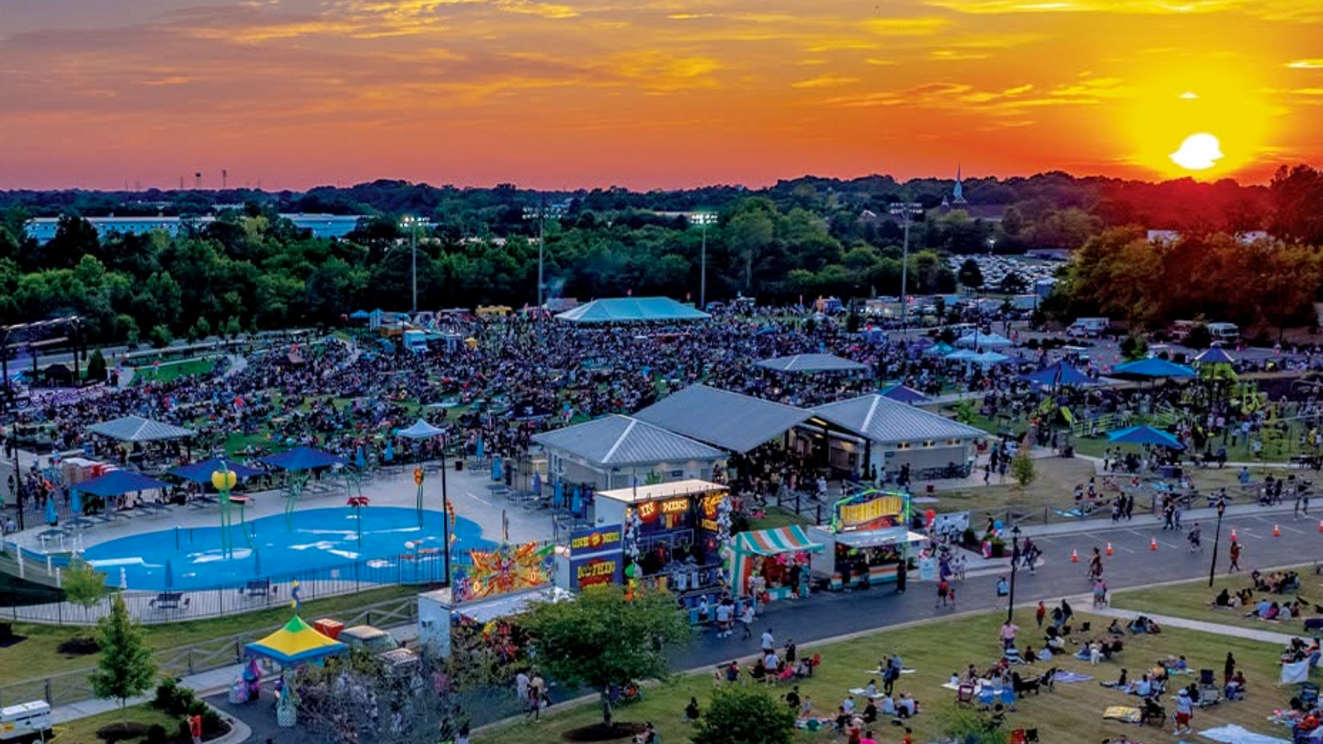 Community celebration in Harrisburg North Carolina