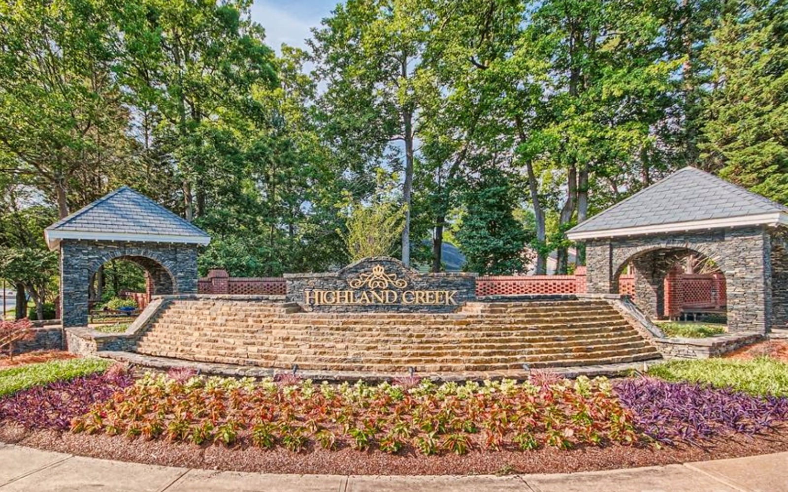 Entrance to Highland Creek community in Charlotte NC