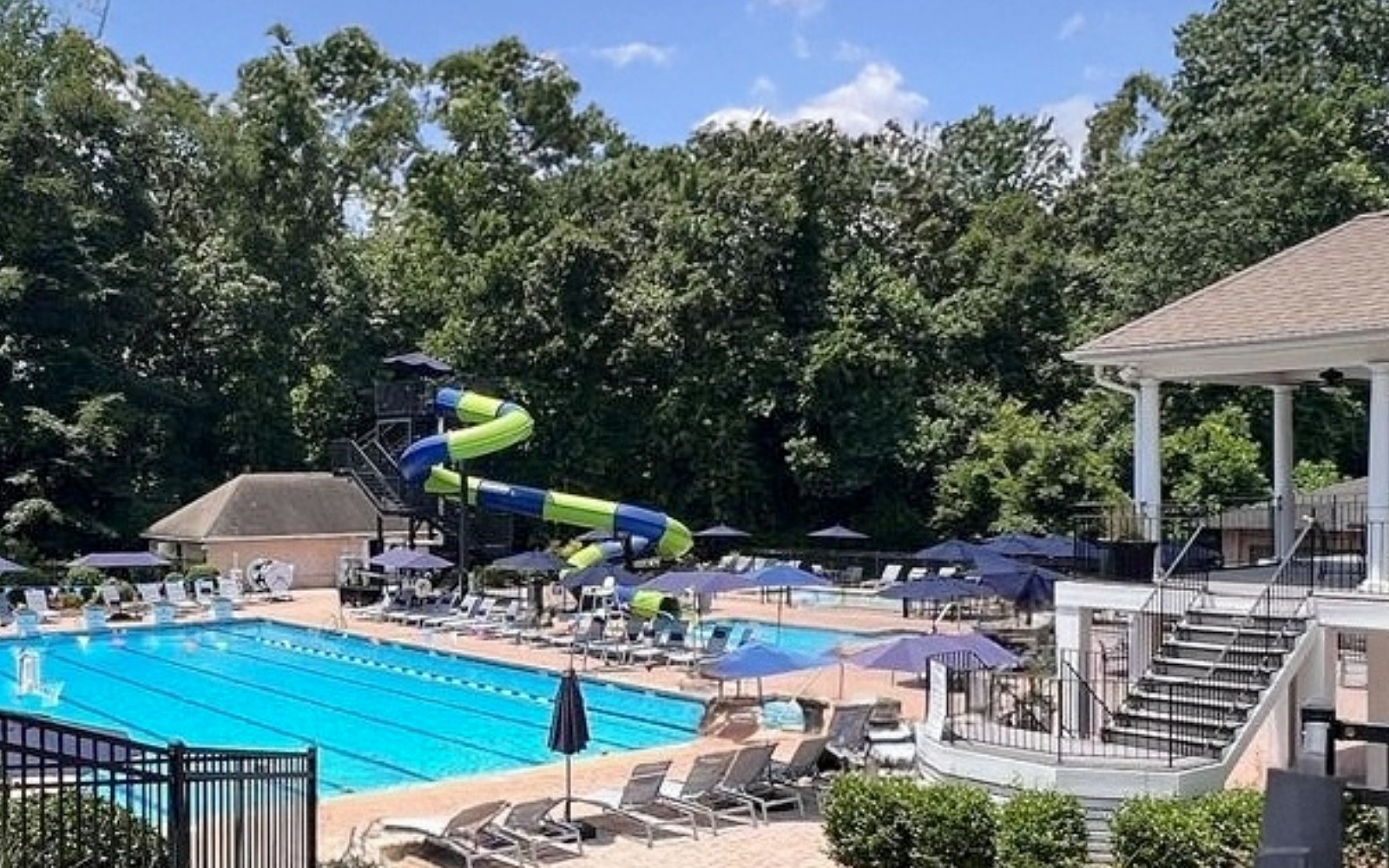 Piper Glen community pool in Charlotte North Carolina