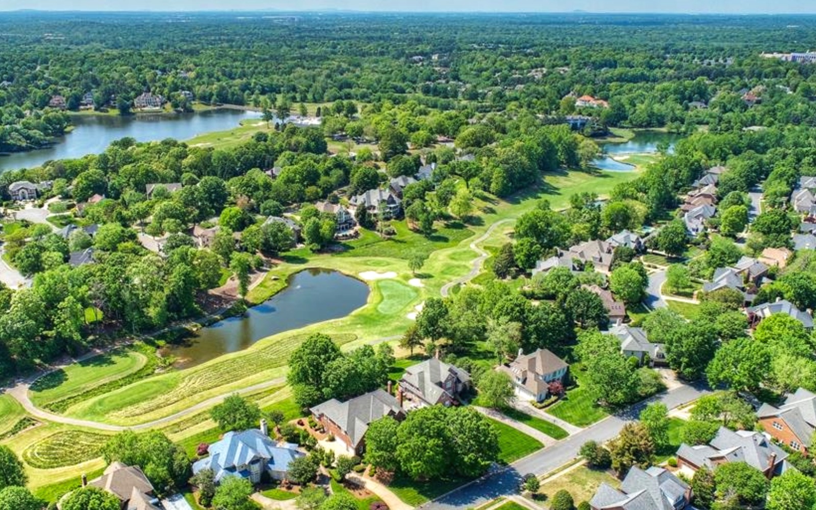 TPC Piper Glen golf course and surrounding Charlotte community