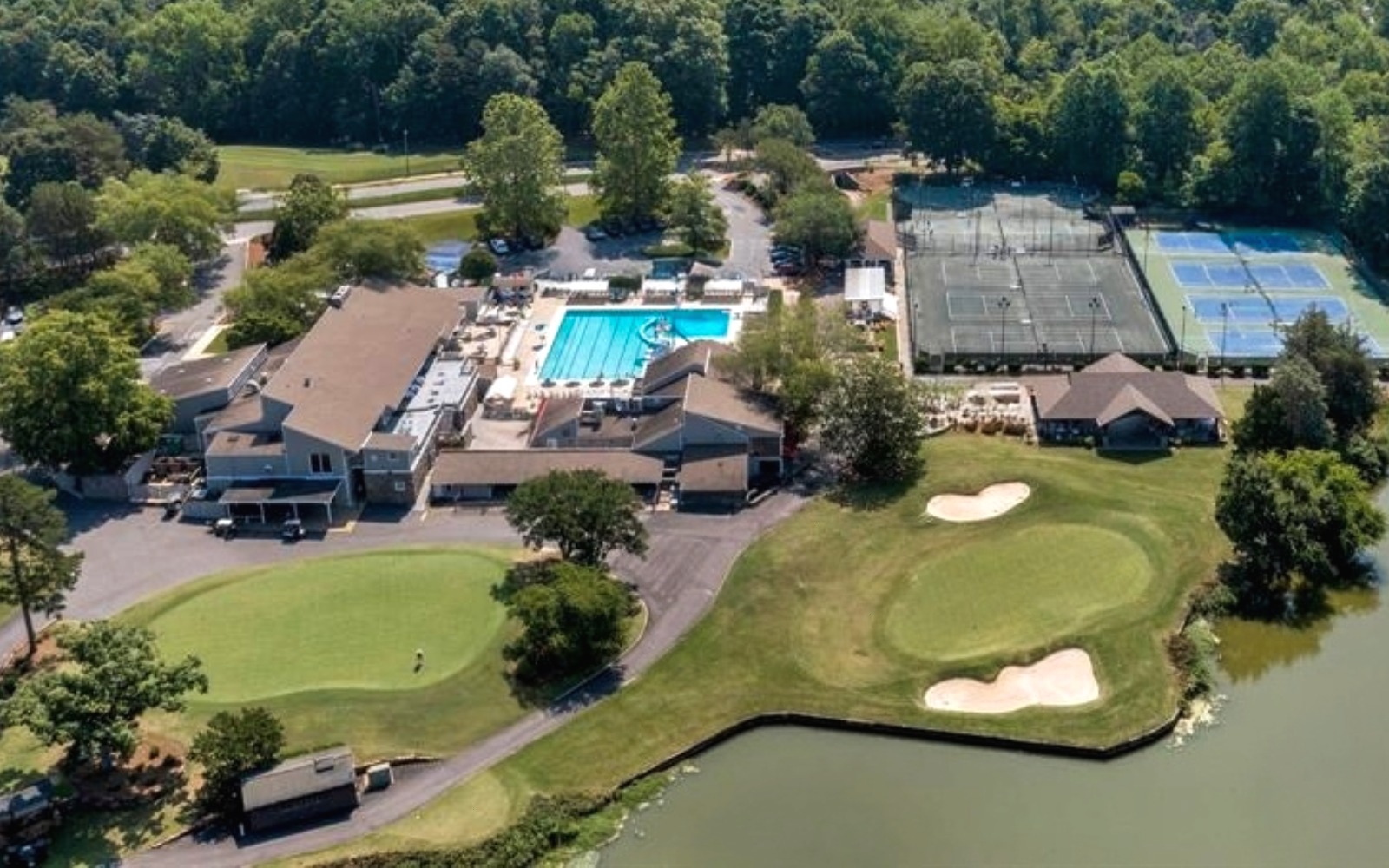 Raintree Country Club amenity center and golf facilities Charlotte NC
