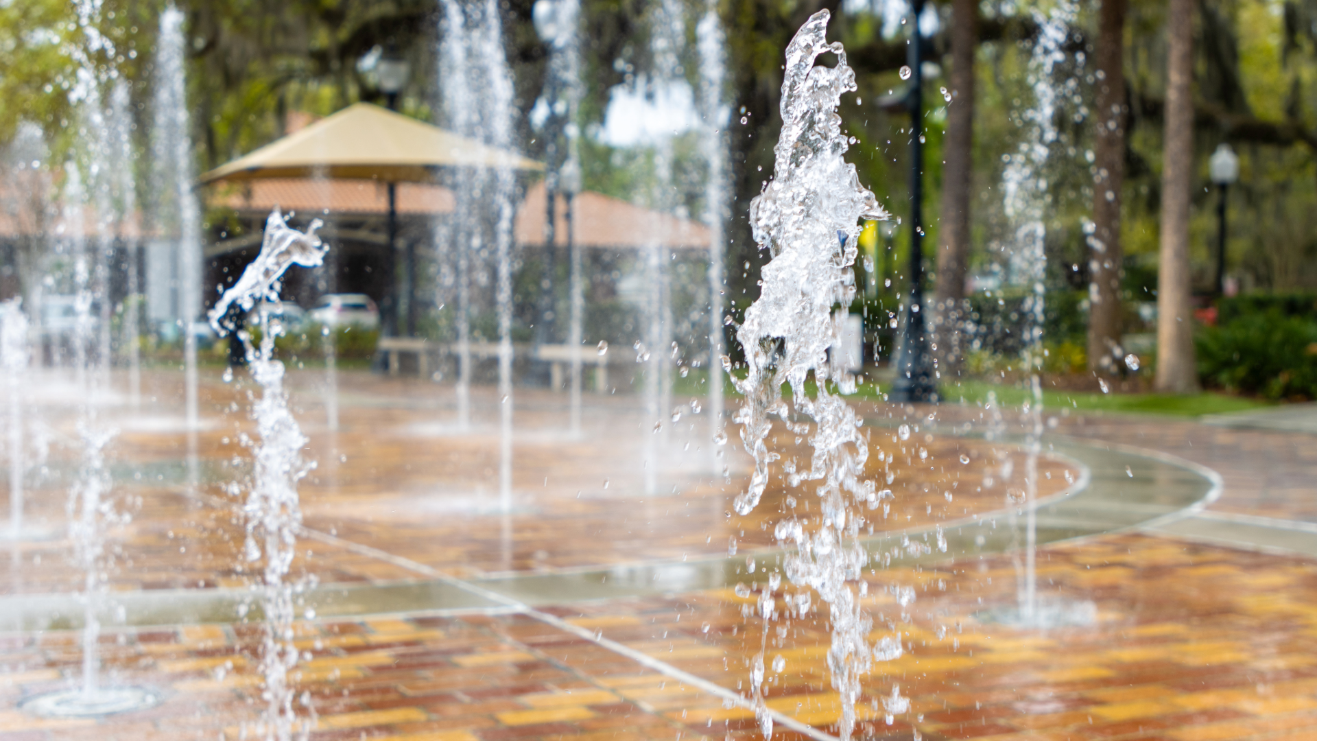 Park recreation and splash pad in Stallings North Carolina