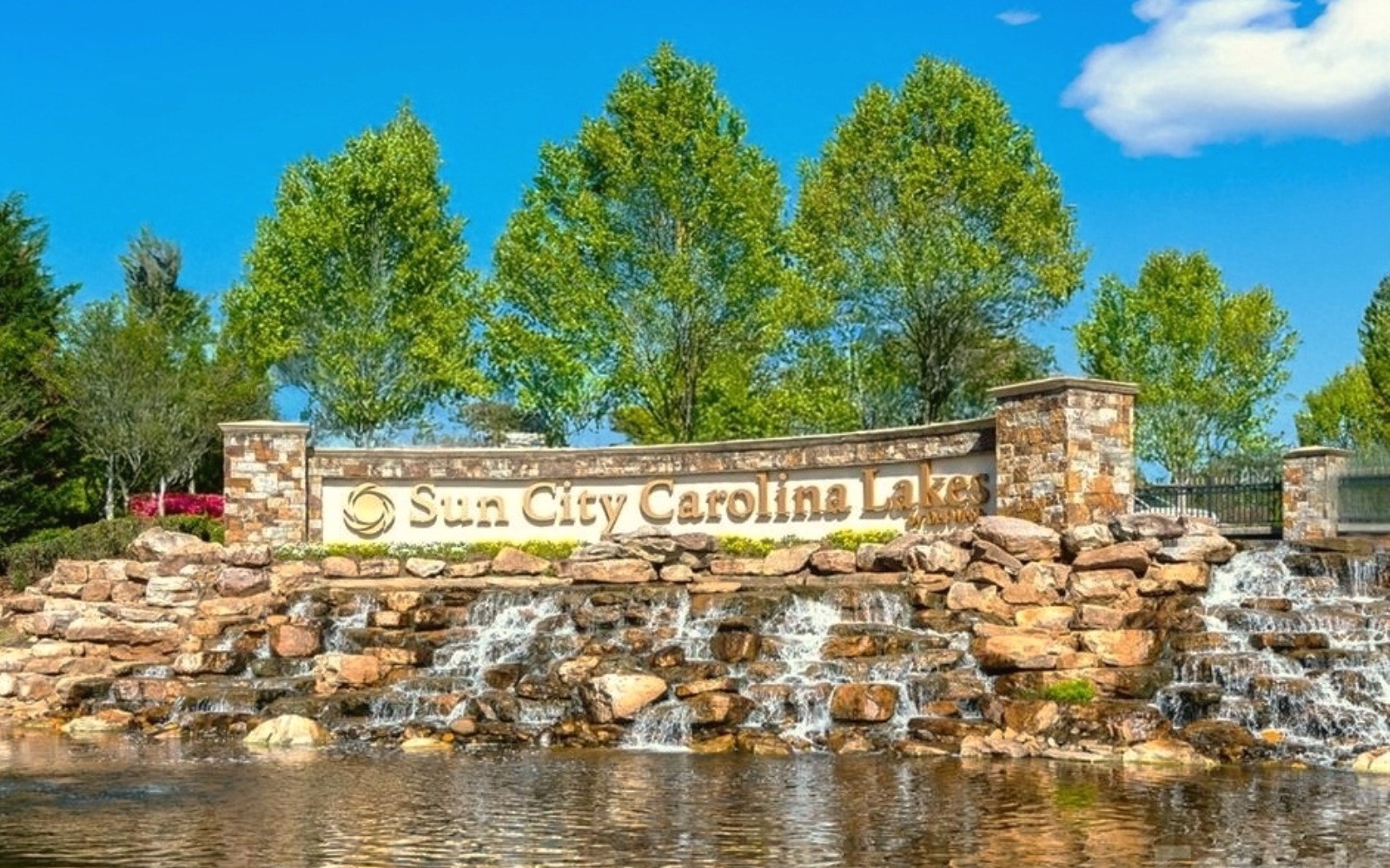 Sun City at Carolina Lakes entrance in Indian Land South Carolina