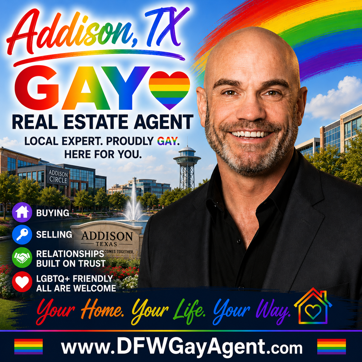 Addison TX Gay Real Estate Agent Realtor Leslie Don Wilson