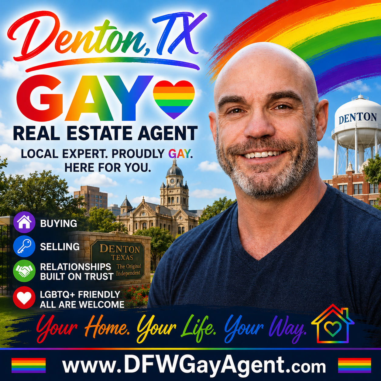 Denton TX Gay Realtor Real Estate Agent Leslie Don Wilson