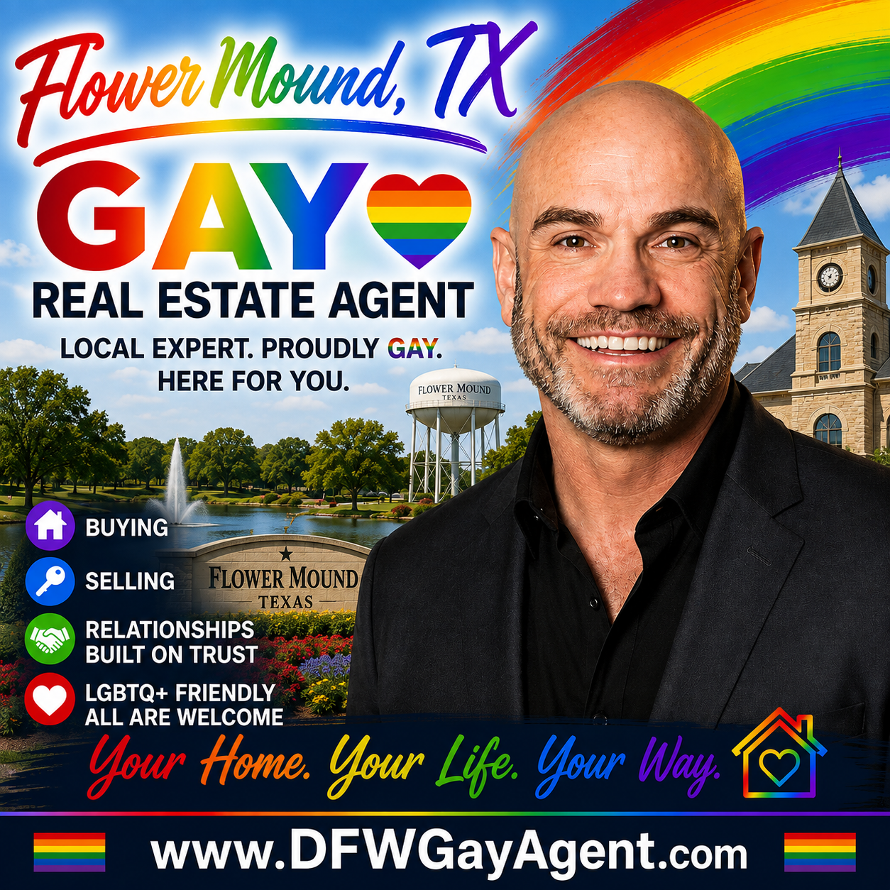 Flower Mound TX Gay Realtor Real Estate Agent Leslie Don Wilson