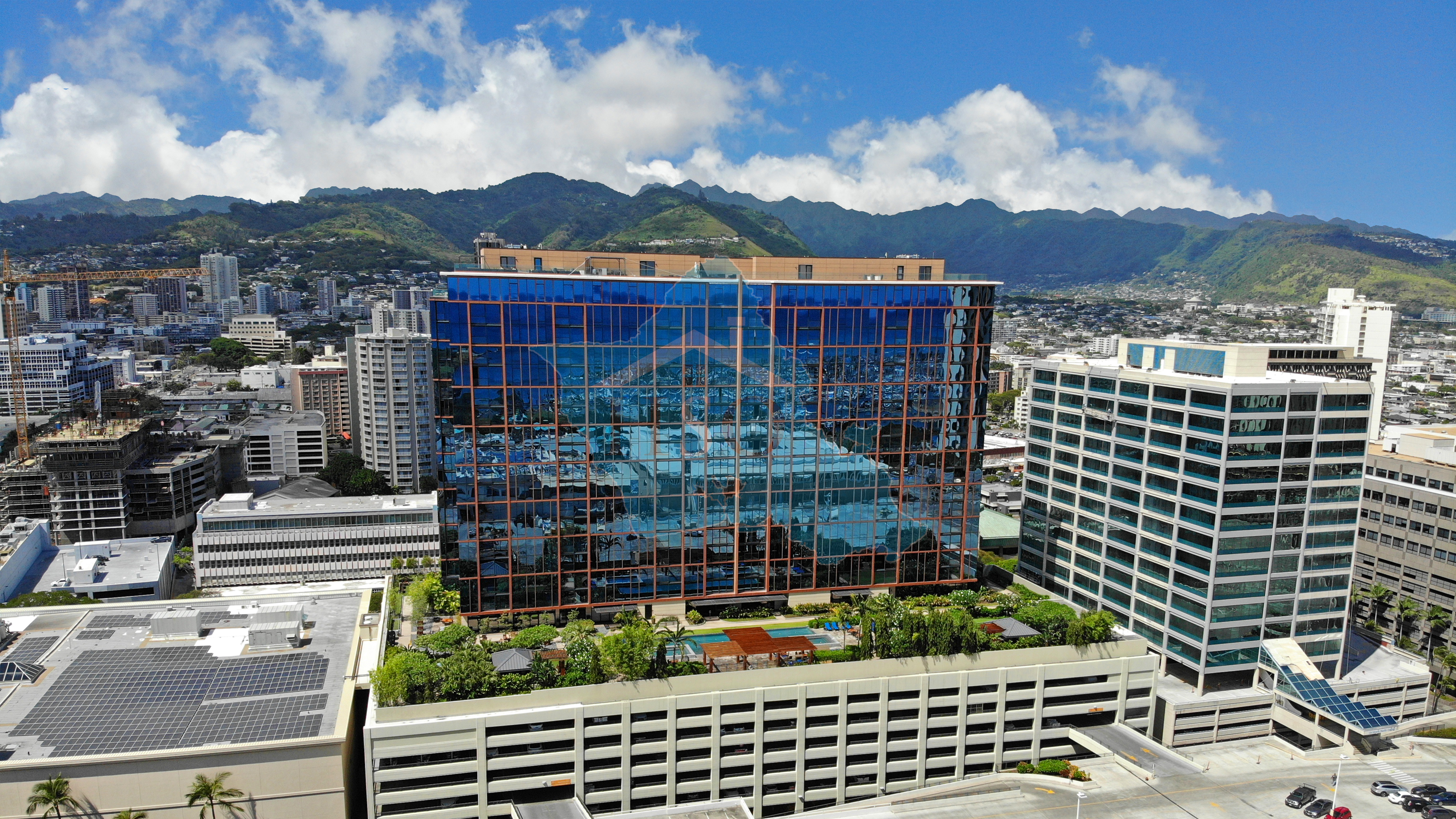 One Ala Moana Aerial View