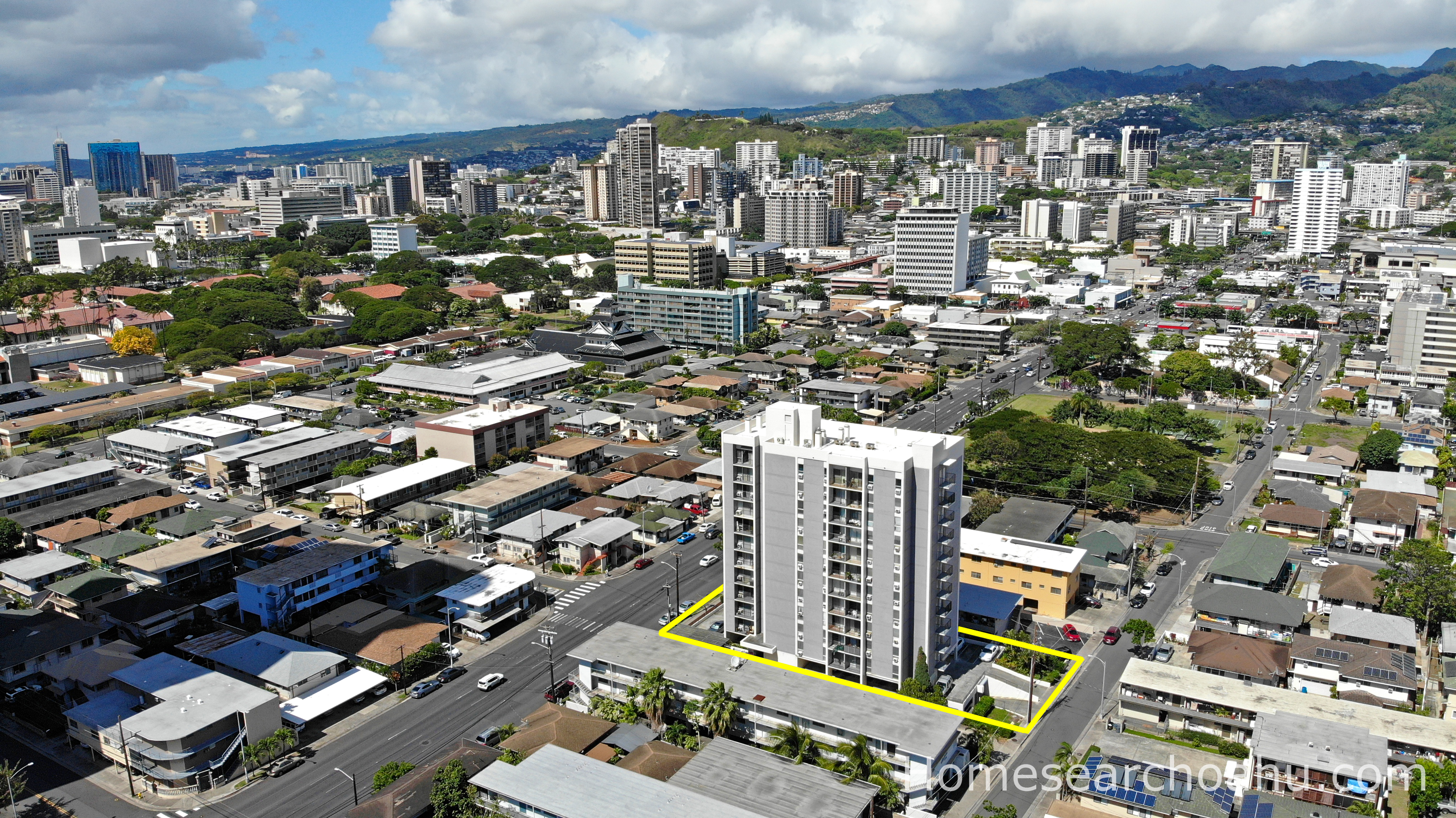 Piikoi Plaza Aerial Location