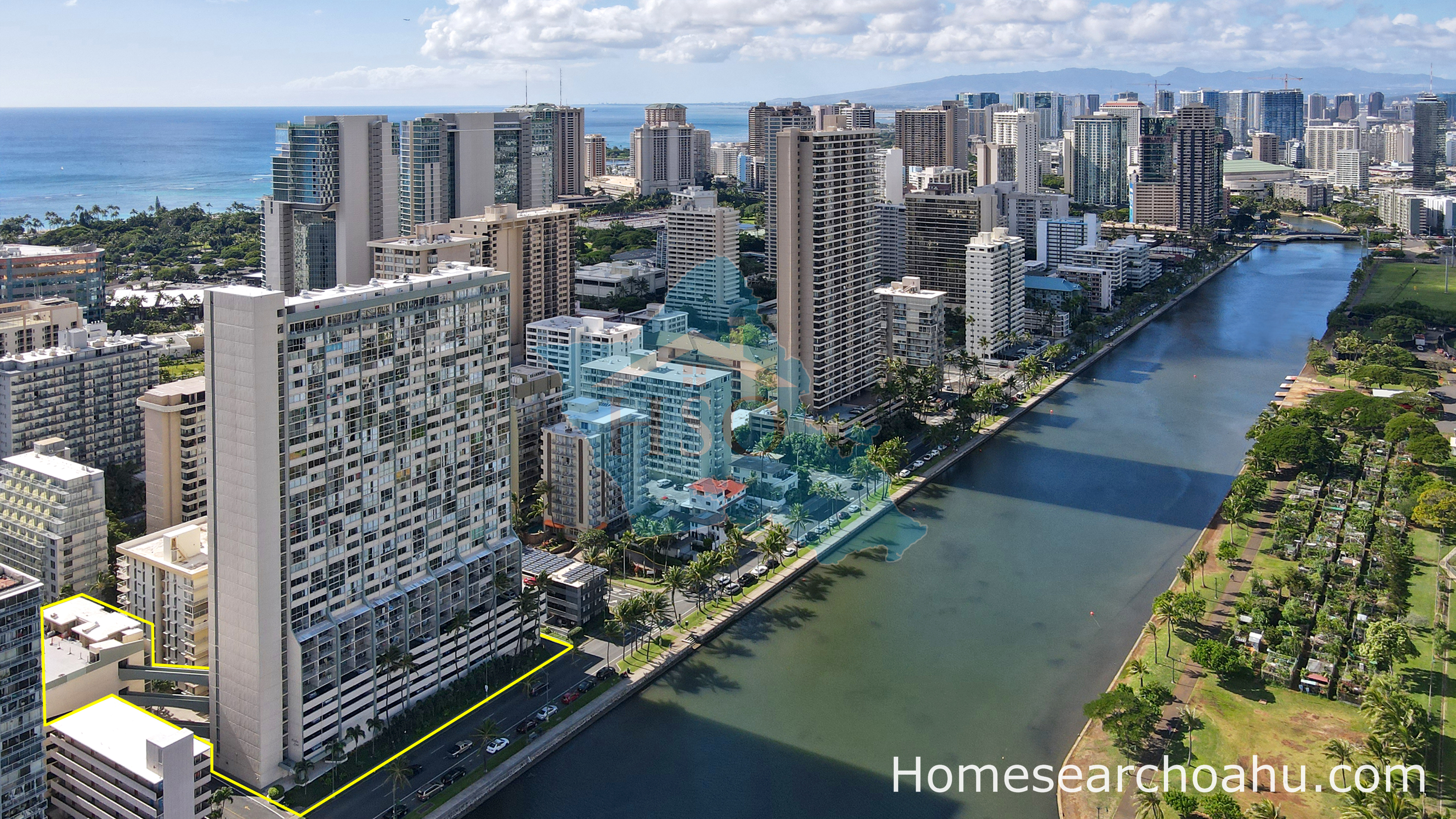 Aerial view of Aloha Lani