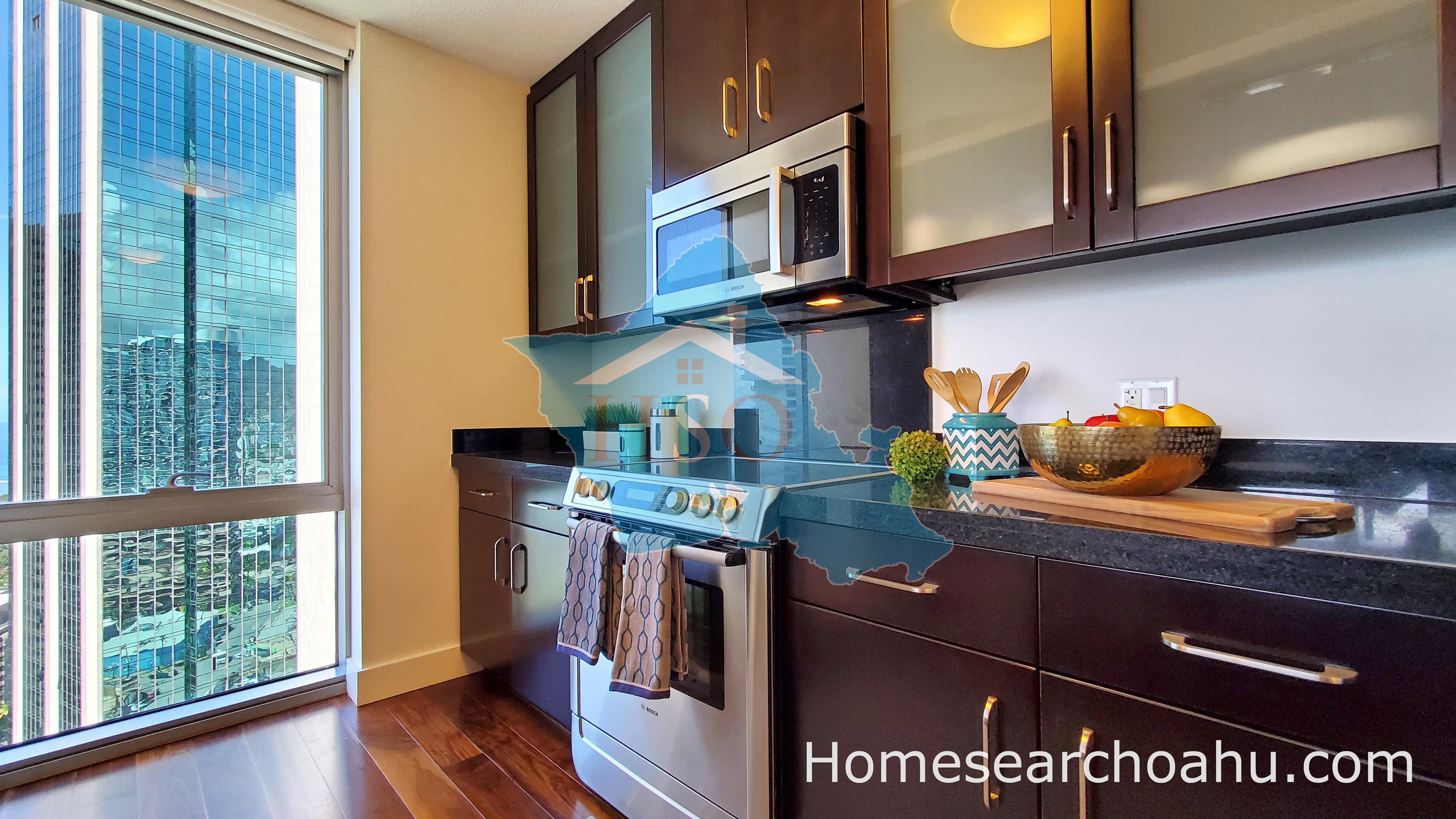 Typical Kitchen at Waihonua featuring Bosch appliances