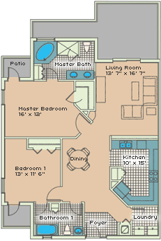 Bahama Bary Resort - Andros Floor Plan