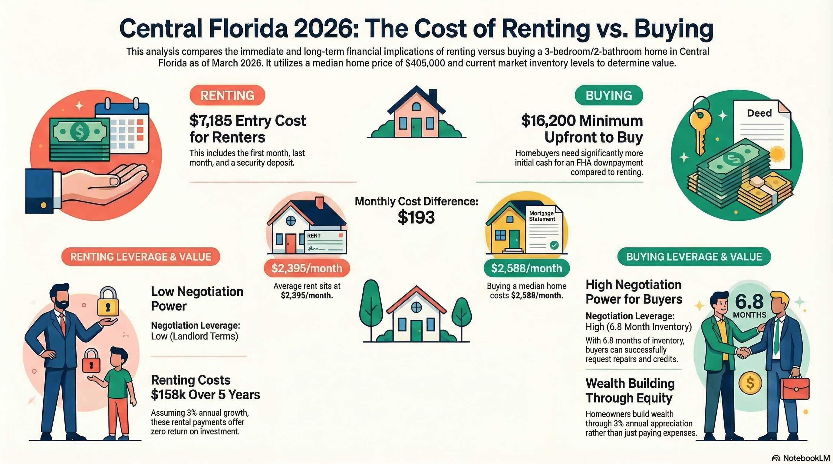 Rent vs Buy Orlando 2026 — Central Florida affordability data