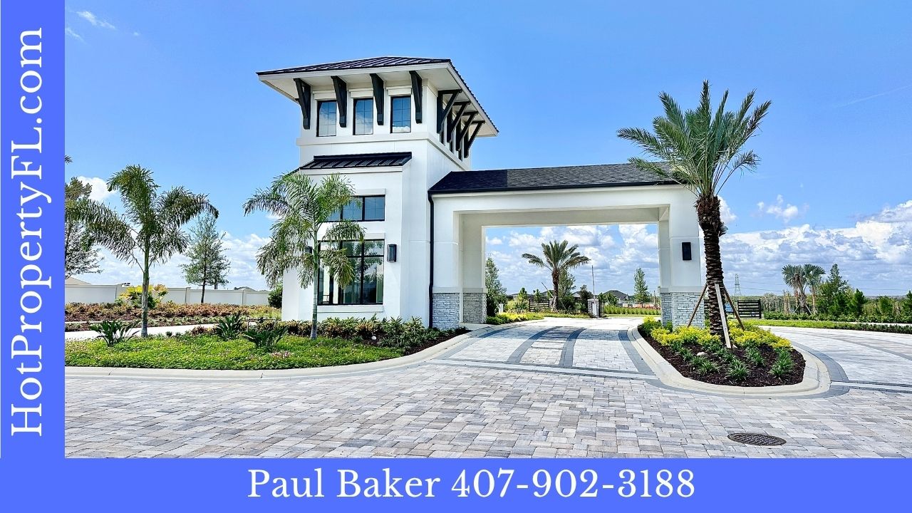 Gated community in Wintergarden Florida Esplanade at McKinney Bros