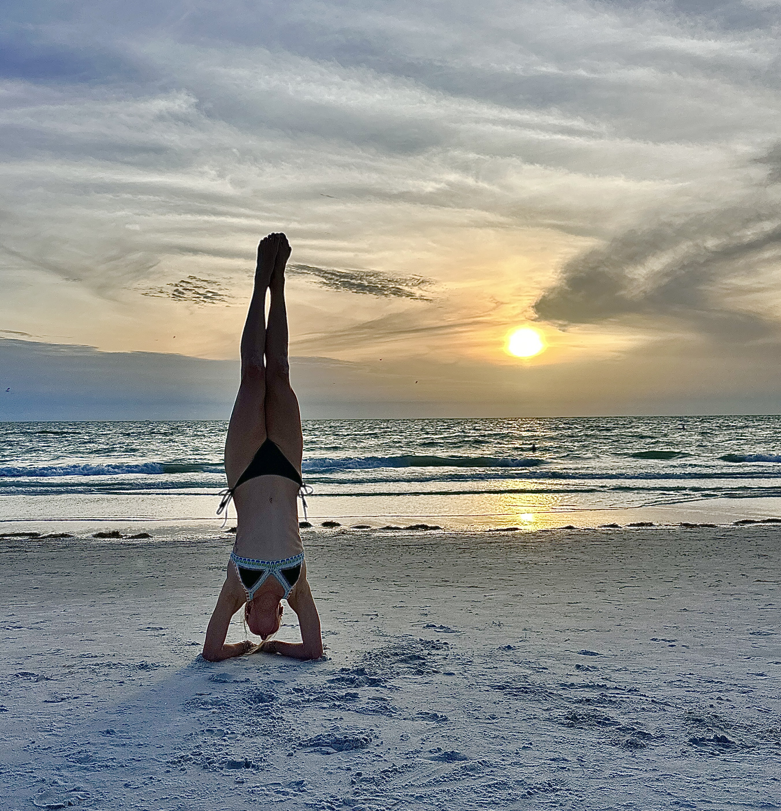 Sunset over the ocean on a Florida beach