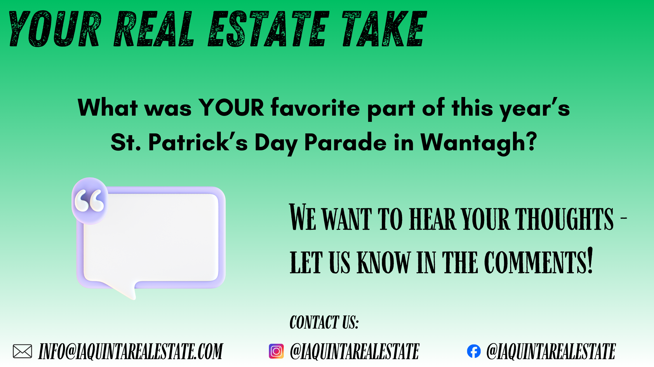 CTA - Blog Banner, Wantagh St. Patrick's Day Parade 2025