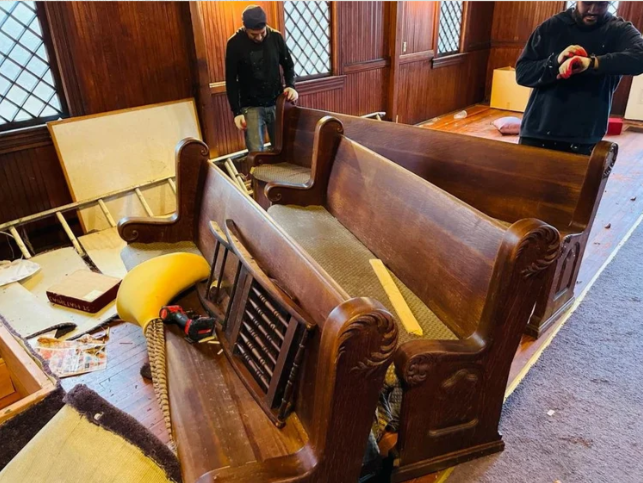 ICON Renovation Photos - Pews