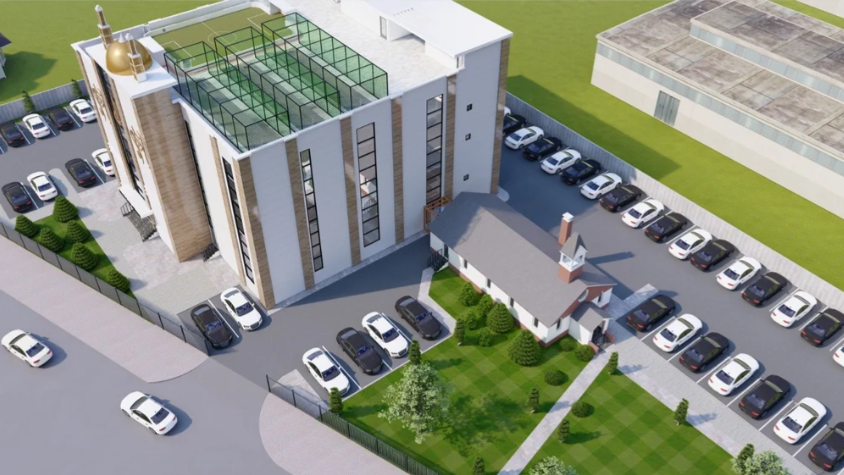ICON Rendering of Matthias Church and Expansion - Birdseye View
